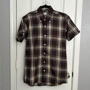 Men’s Relco London short sleeve button down shirt